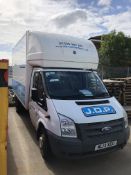 Ford Transit 350EF LWB GRP Luton Box Van, Registra