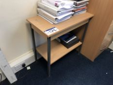 Light Oak Veneered Side Table