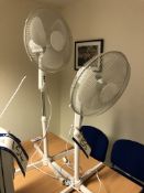 2 Stand Mounted Fans