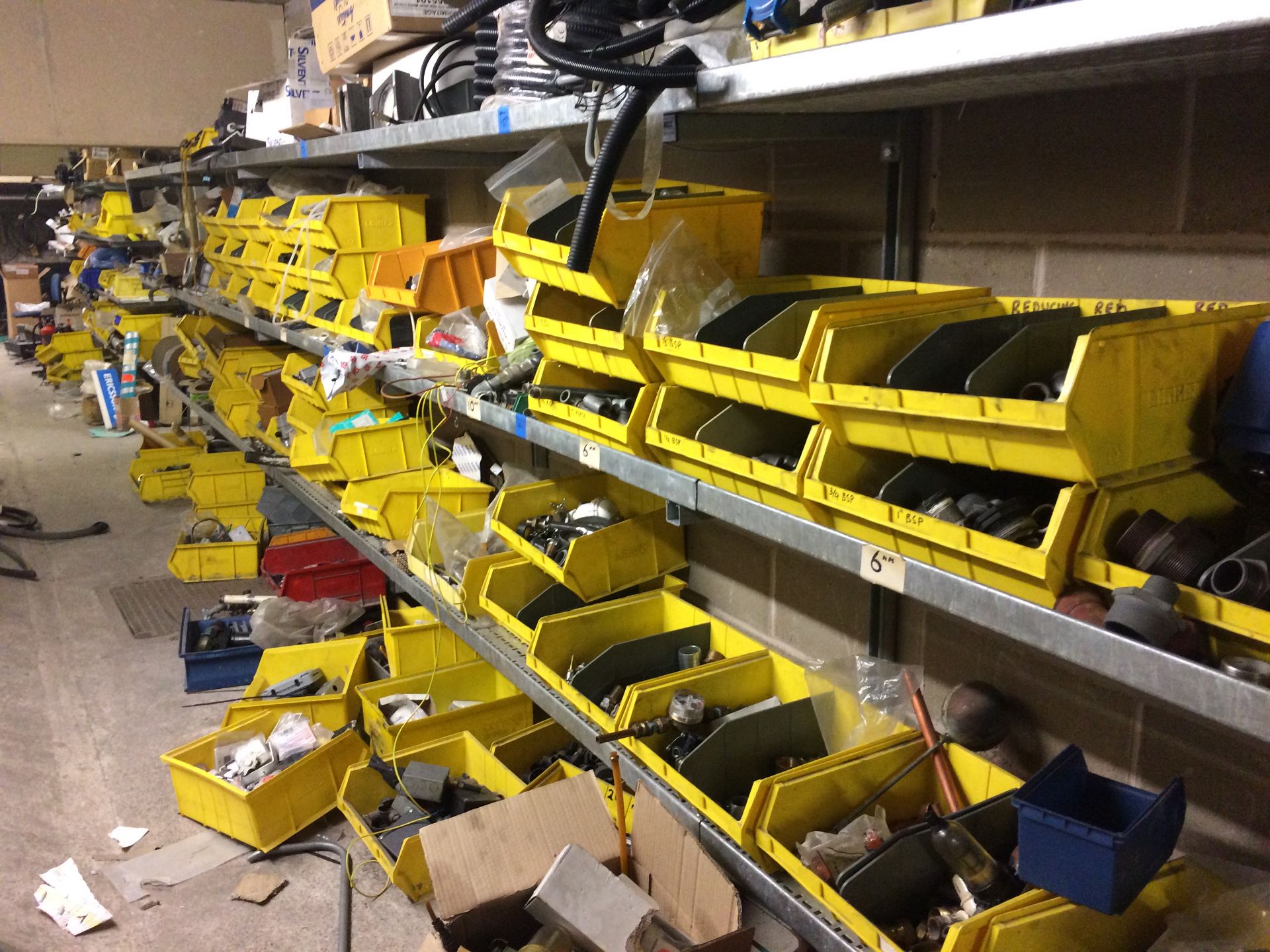 Contents of Store Room comprising Electrical Components and fittings, BSP and Brass Pipe Fittings, - Image 5 of 6