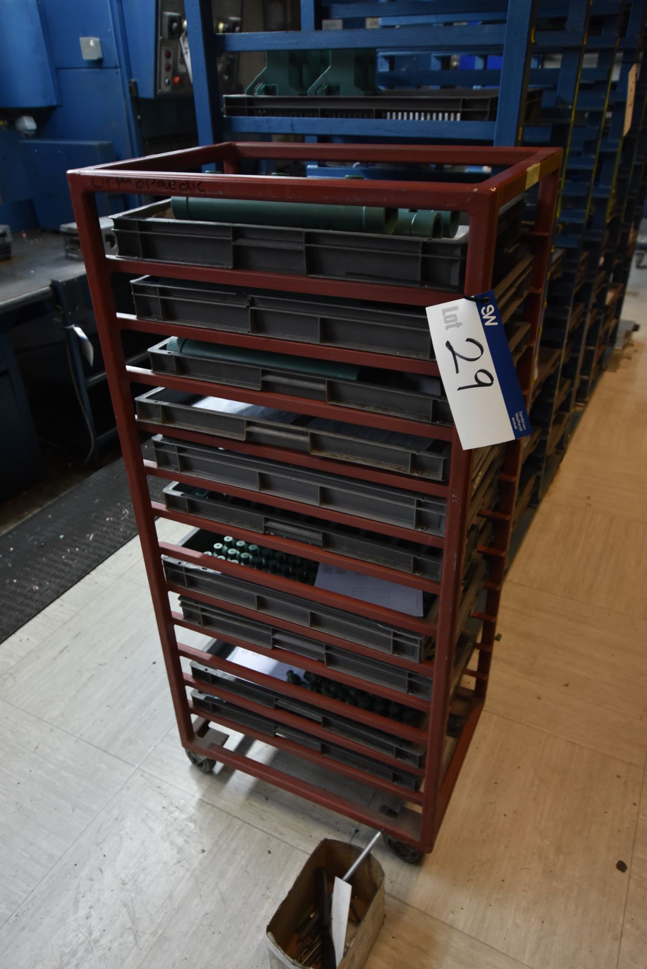 Multi Tray Steel Storage Rack