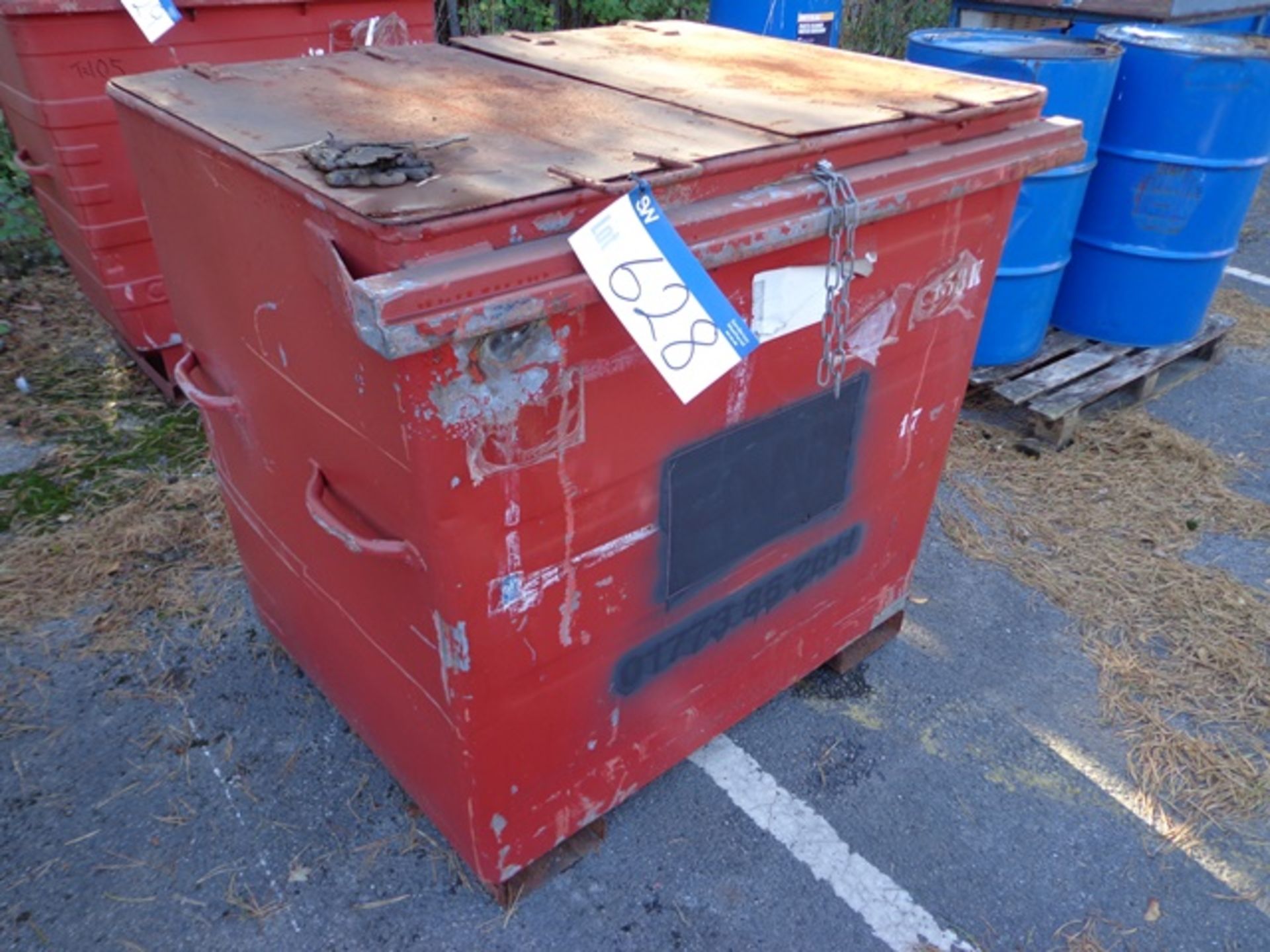 Steel Forklift Truck Mounted Waste Bin