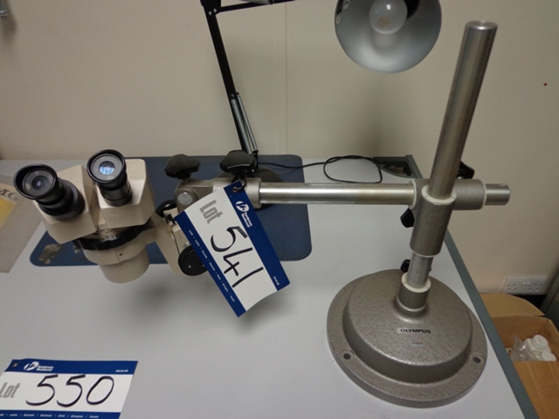 Olympus VMZ Microscope, serial number: 875445 c/w Stand, serial number: 876762