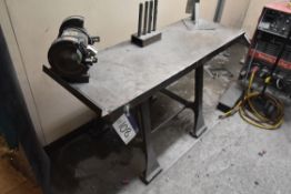 Tull Double Ended Grinder and Steel Bench
