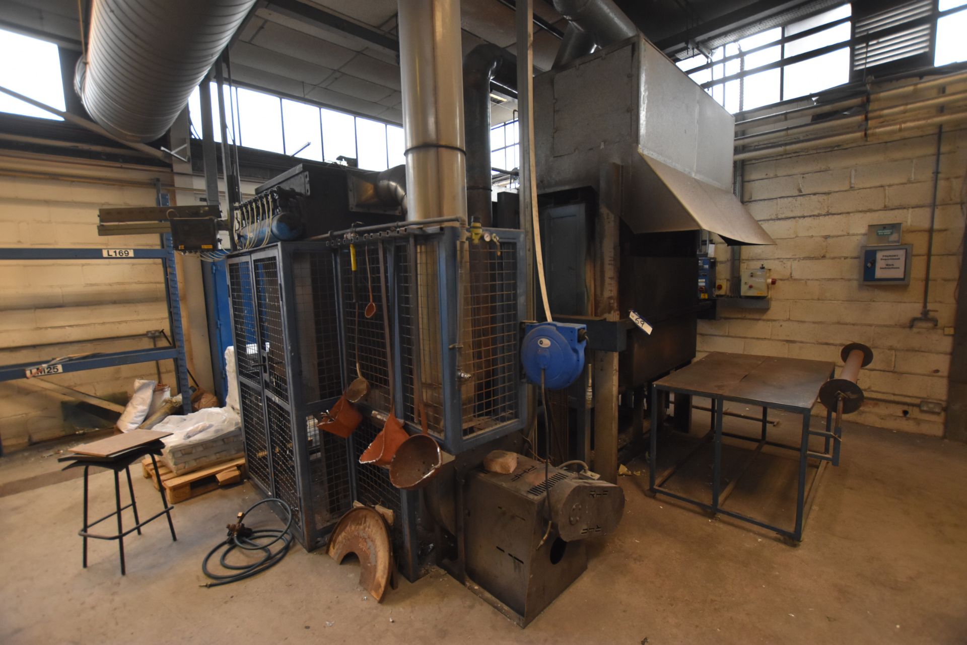 JLS Engineering Gas Fired Fixed Hearth Mould Firing Oven, 1100°C max. temp., serial no. 85/3866, - Image 4 of 4