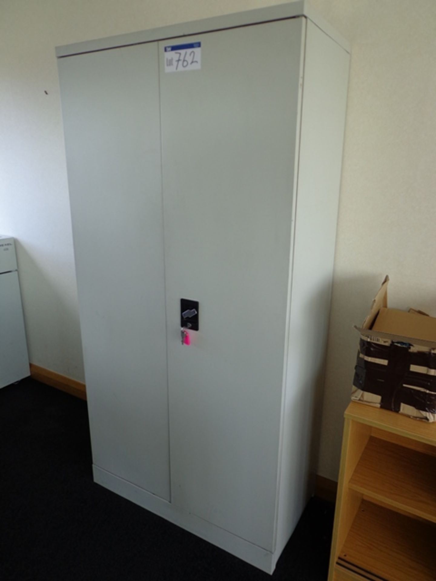 Large Metal Double Door Cupboard