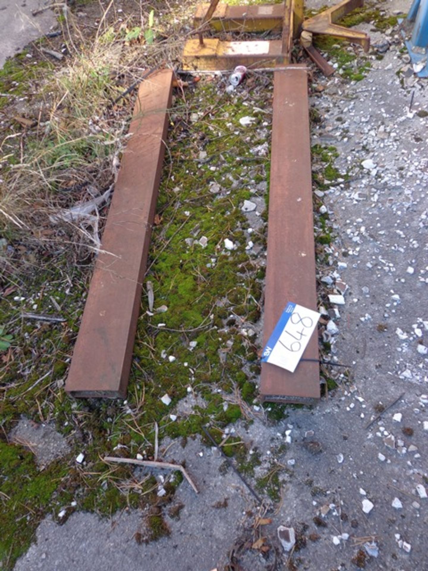 Pair of Forklift Extension Tines 1670mm long, 130mm opening