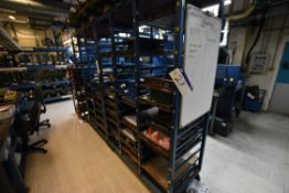 Two Mobile Multi Tier Steel Storage Racks