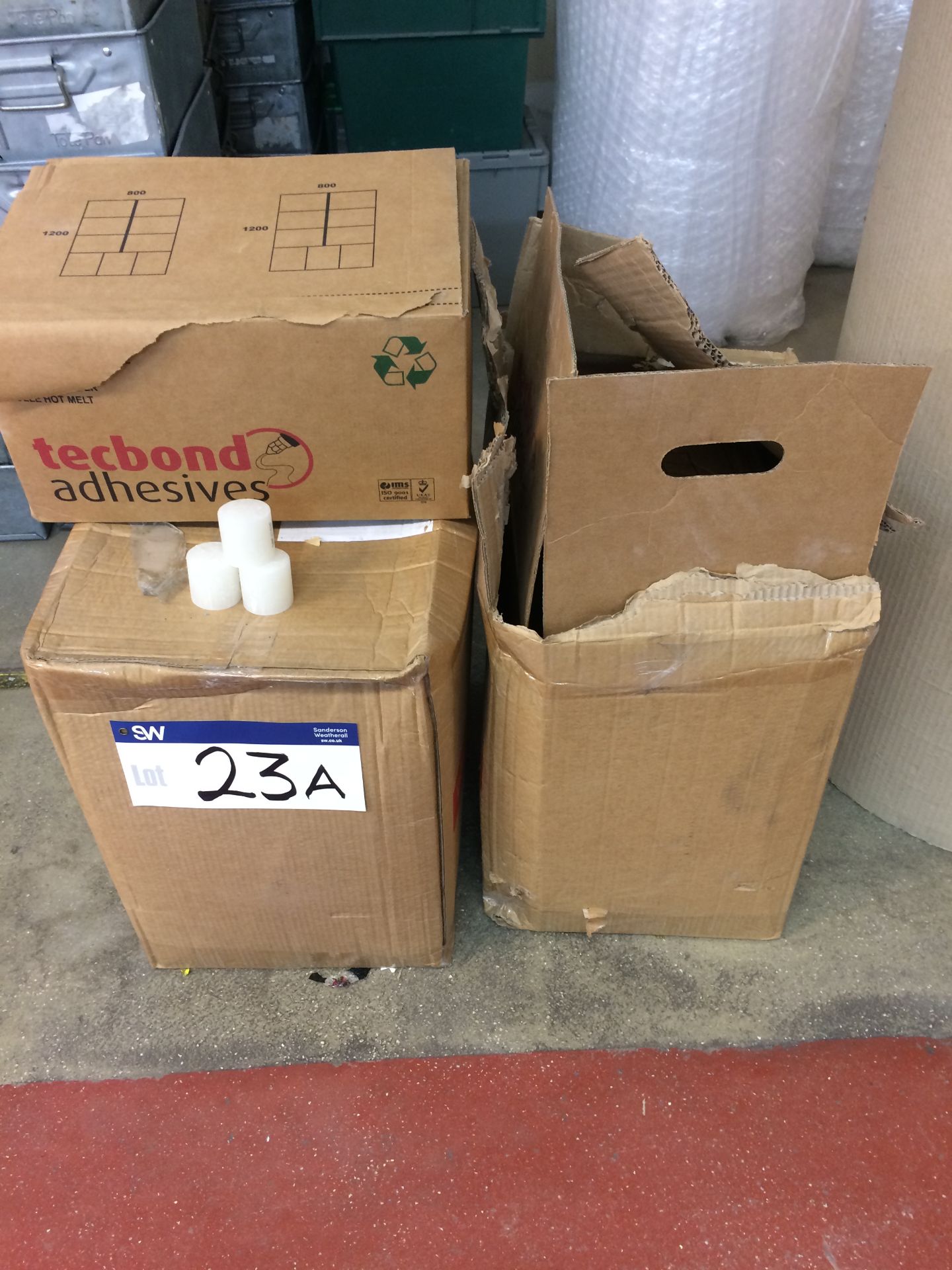 Quantity of Techbond Adhesives Hot Melt Adhesive in 3 boxes