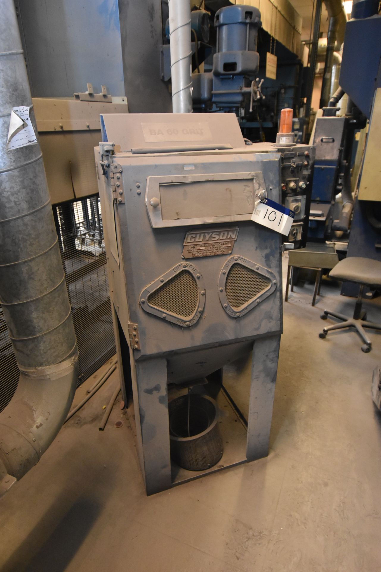 Guyson Model T40 Blast Cleaning Cabinet, serial no. T42780 (Please Note: Risk Assessment and