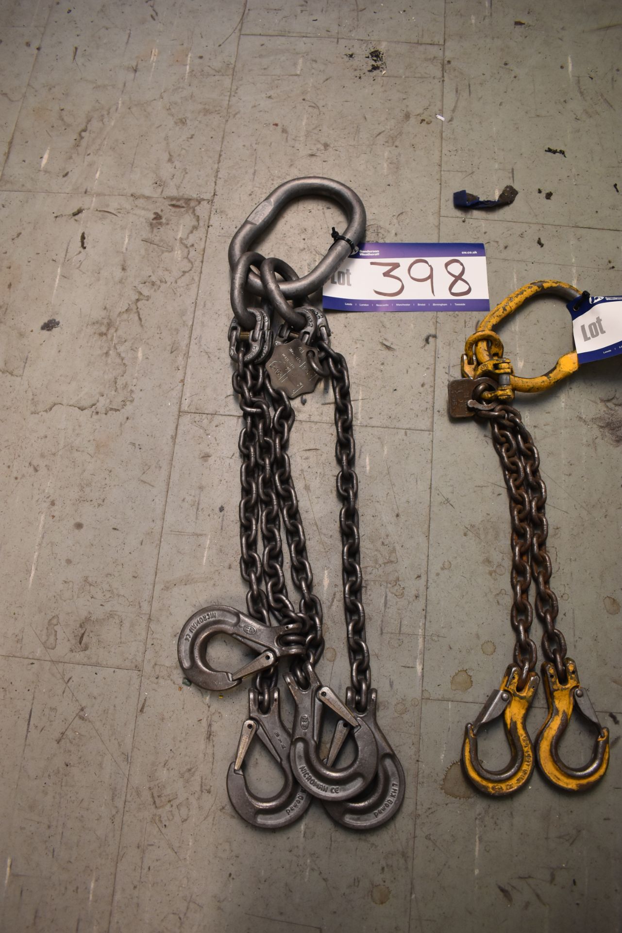 Short 4 Leg Lifting Chain, SWL 3.15T