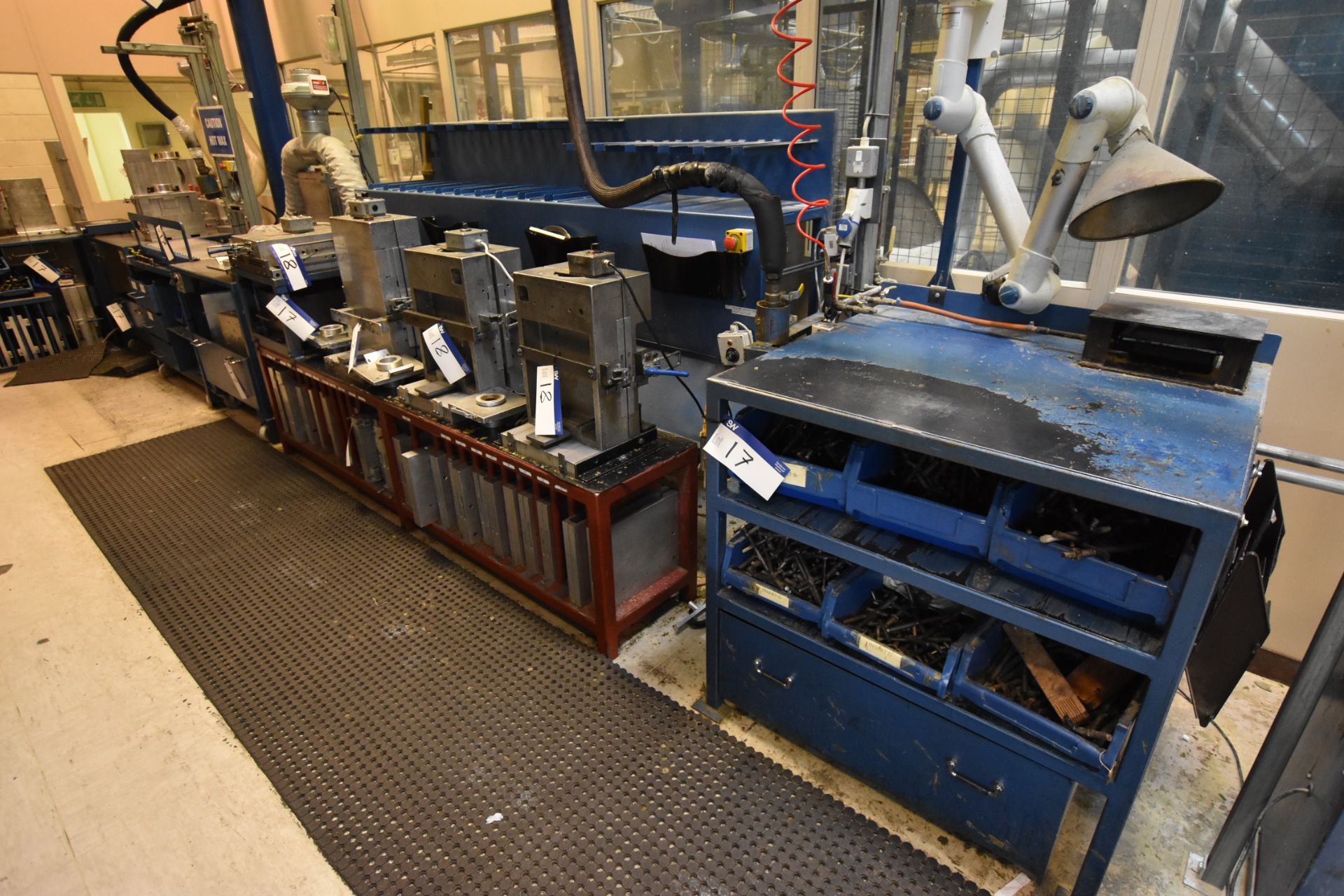 Wax Runner and Riser Production Benches as Lotted with quantity of Mould Nuts and Fittings - Image 2 of 2