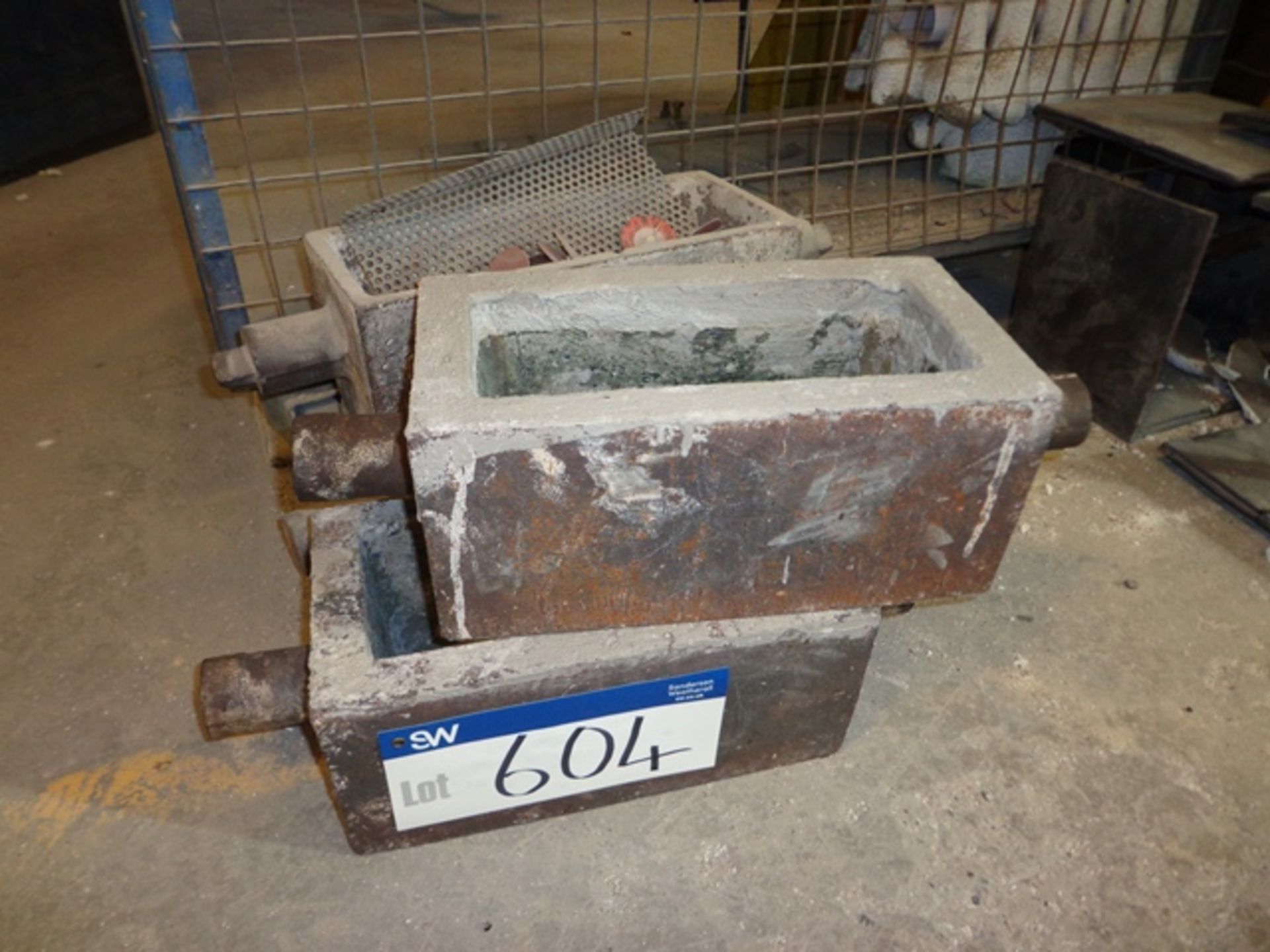 Quantity of Various Ingot Moulds as set out