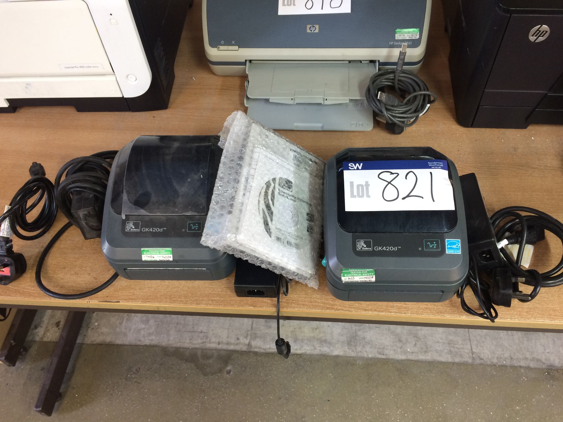 2 Zebra GK420D Label Printers