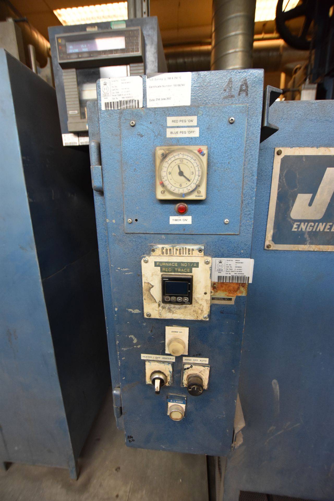 JLS Engineering Electric Batch Type Heat Treatment Oven, 550⁰c max temp, serial number: 79/3441 - Image 3 of 3