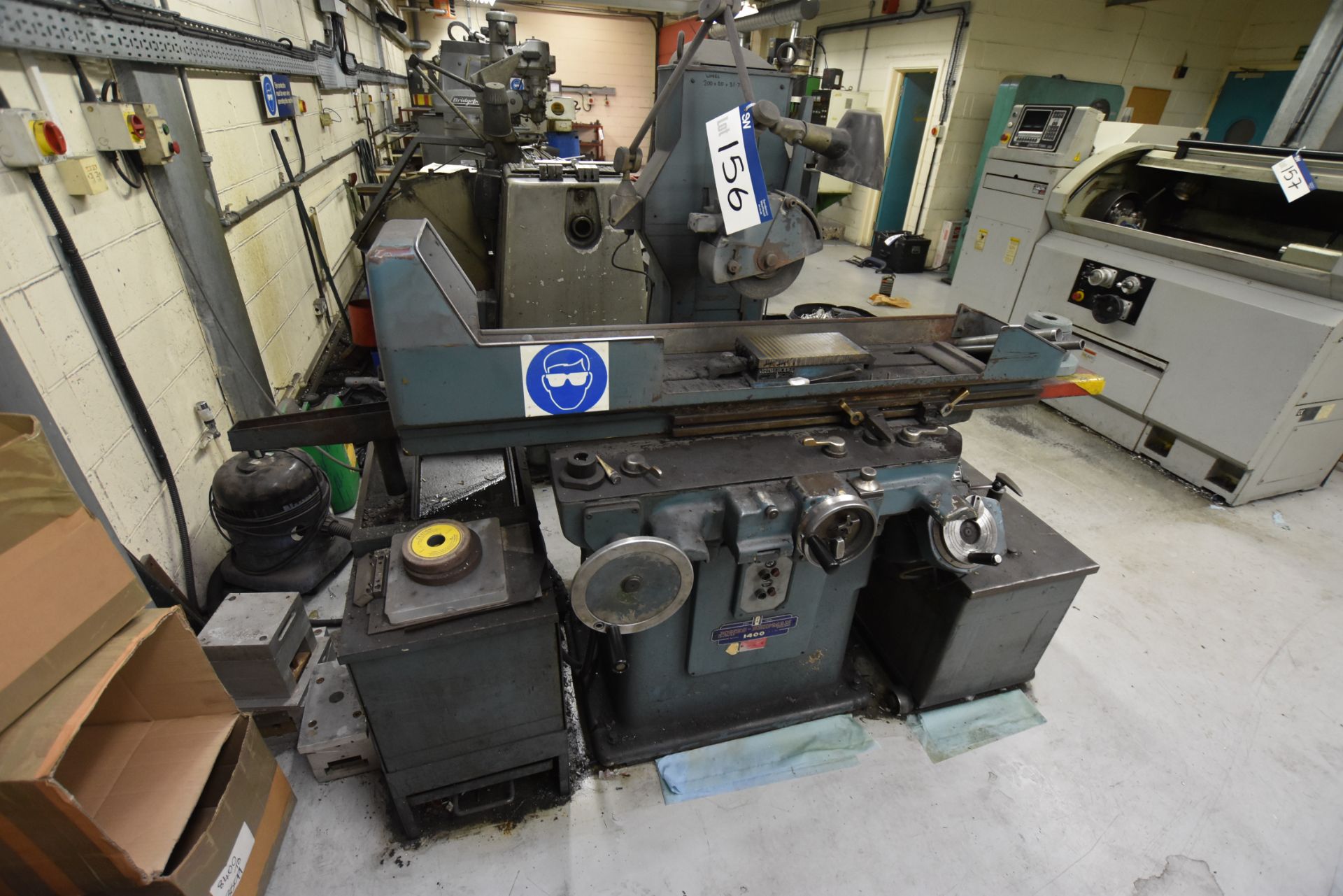 Jones-Shipman 1400 Surface Grinder with Erodex Magnetic Table, serial number: 2434 (Please Note: