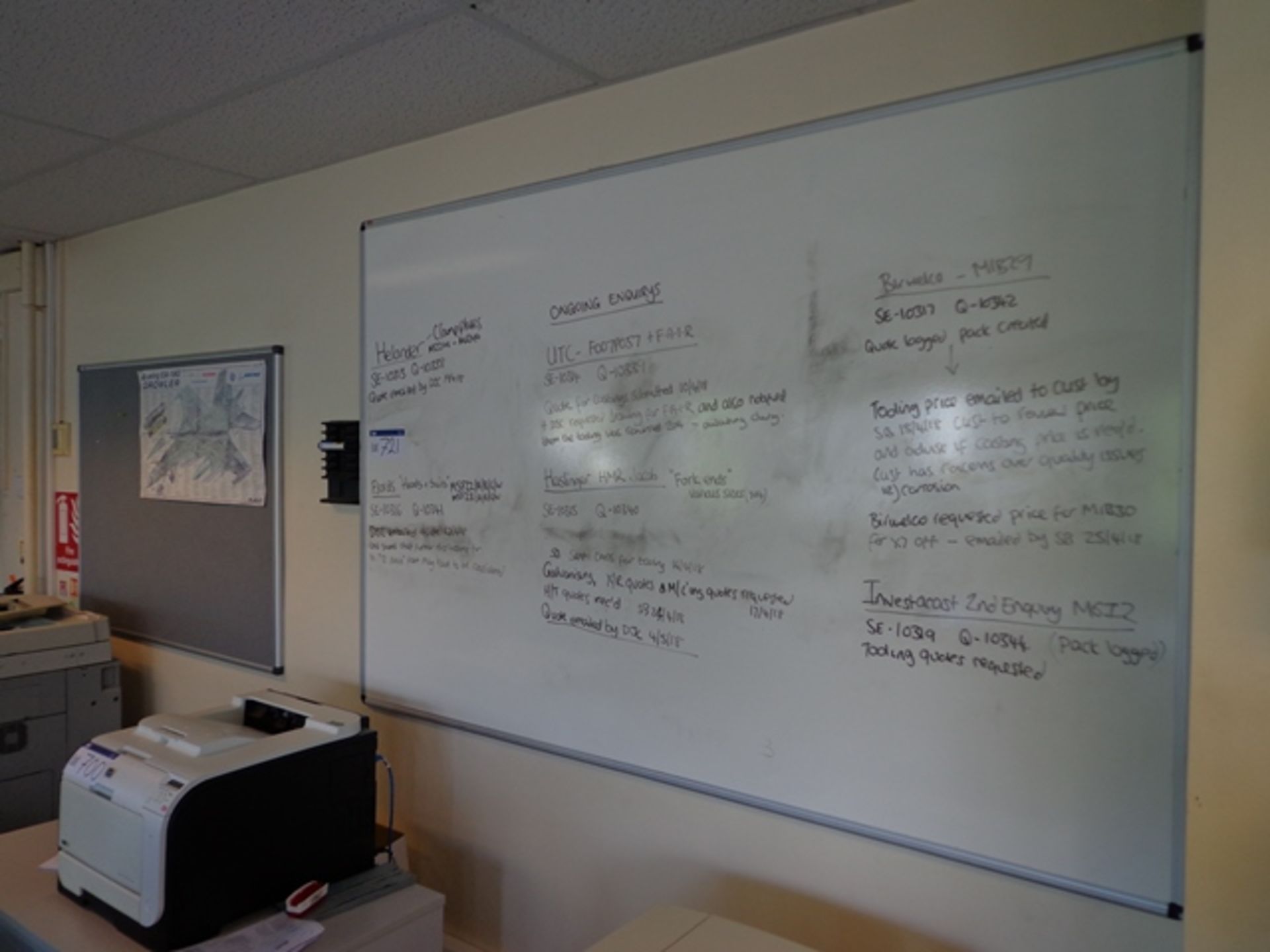 Large White Board and Notice Board