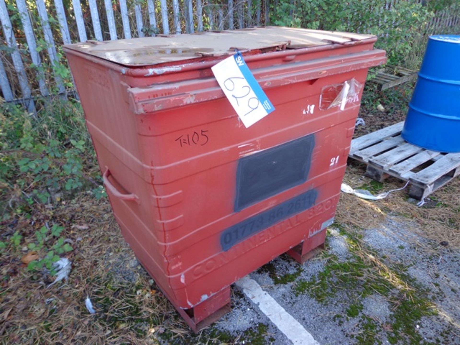 Steel Forklift Truck Mounted Waste Bin