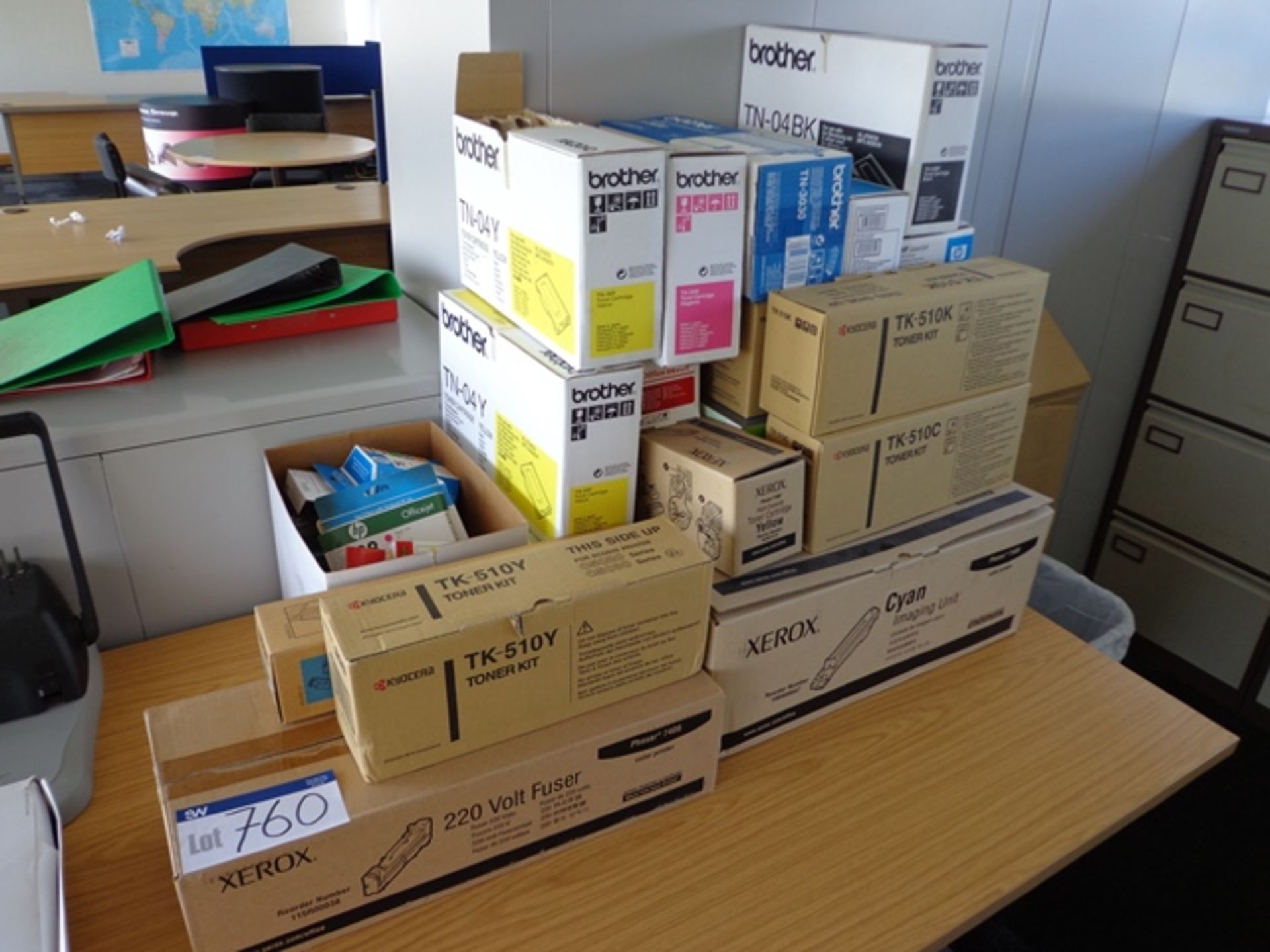 Quantity of Printer Cartridges and Toners as set out