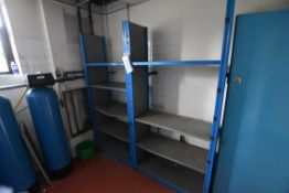 Two Bays of Steel Shelving Units, 2m x 470 x 2.1m H