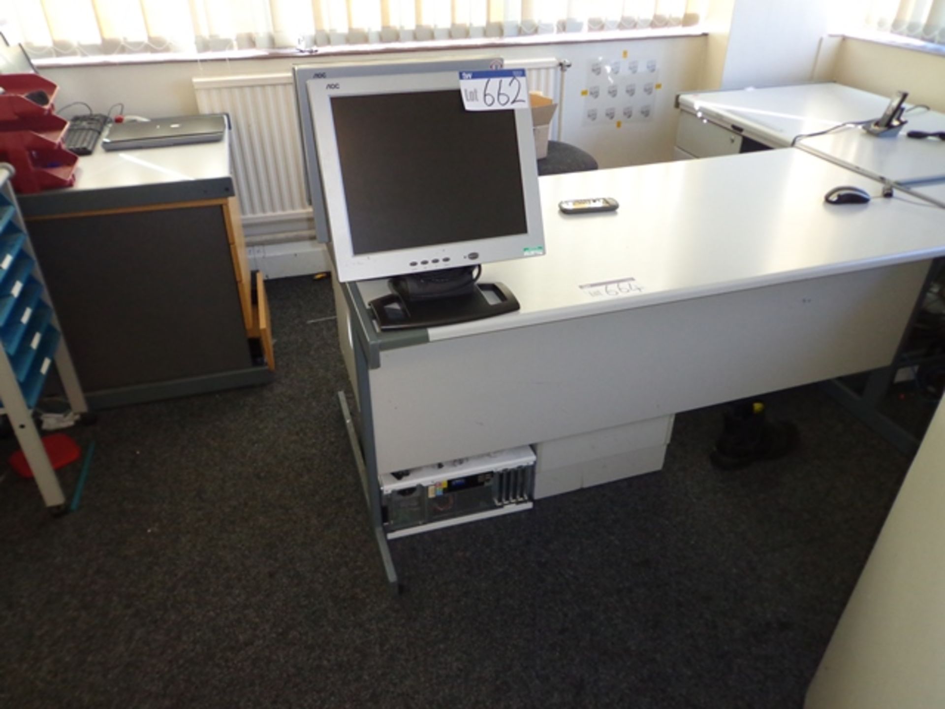 HP Compaq Intel Core2 Duo, Fujitsu Siemens Scenic Edition X102 Desktops, 3 AOC Monitors, Mouse and - Image 2 of 2