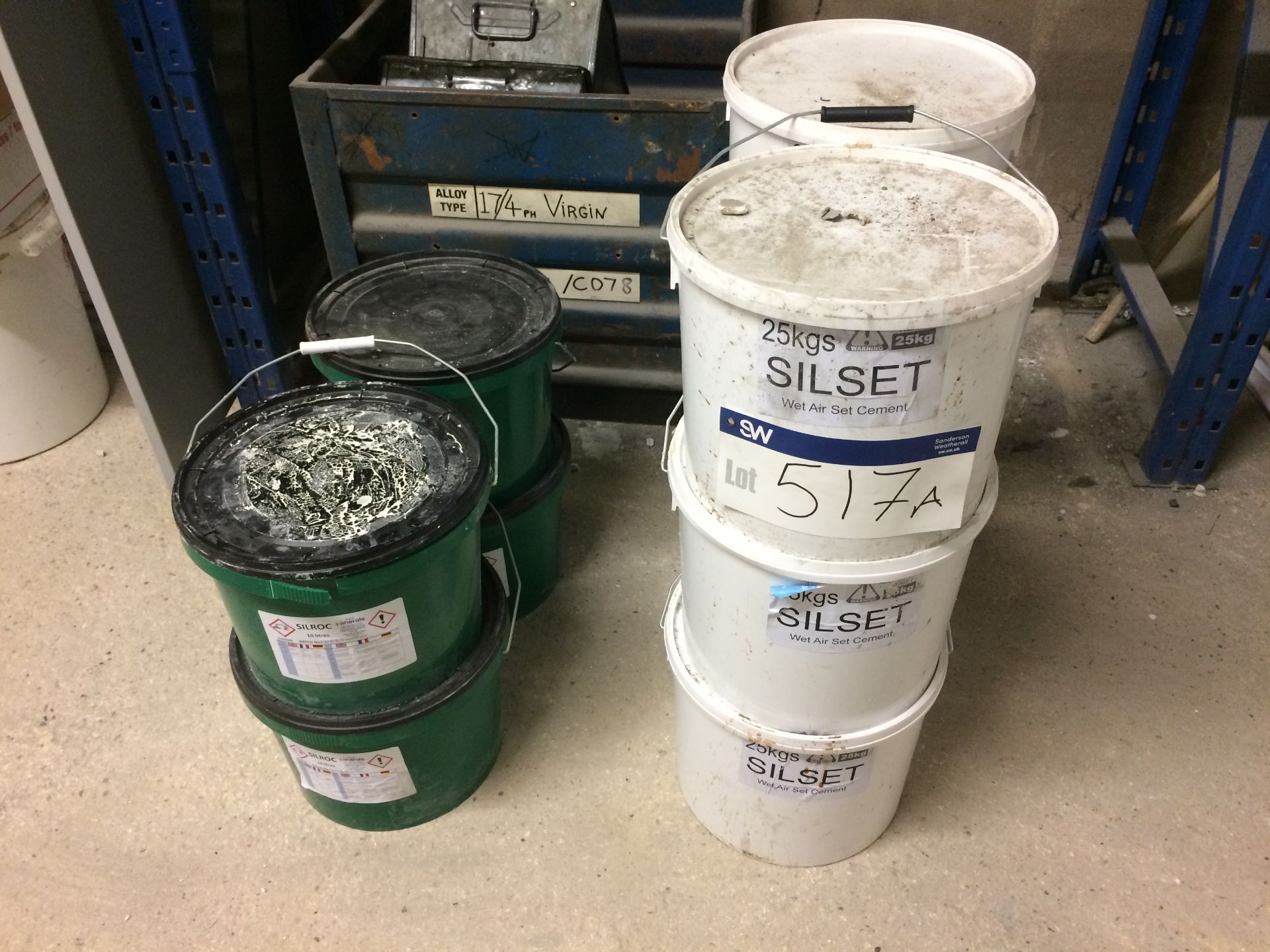 Quantity of Silrol and Silset in 10 tubs as set out