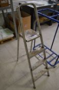 Folding Alloy Stepladder (Please note this item is located at Avocado Court, 3 Commerce Way, off