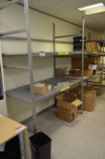 Galvanised Steel Two-Bay Two-Tier Rack (reserve removal until contents cleared) (Please note this