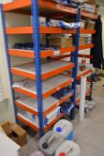Two Single Bay Multi-Tier Racks, including stock paper contents (Please note this item is located at