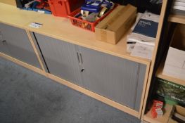 Tambour Door Cabinet (Please note this item is located at 1 Mosley Road, Stretford, Manchester,