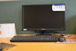 Fujitsu Siemens Tower Personal Computer, with monitor, keyboard and mouse (hard drive removed) (