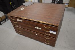 Six Drawer Plan Chest (Please note this item is located at Avocado Court, 3 Commerce Way, off