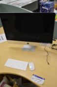 Apple iMac (Retina 5K, 27-inch, Late 2015), with wireless Apple keyboard and wireless mouse,