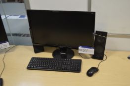 Fujitsu Tower Personal Computer, with Benq GL2460 monitor, keyboard and mouse, with two Logitech