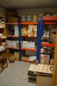 Four Bay Multi-Tier Racking (reserve removal until contents cleared) (Please note this item is