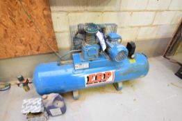 ERP Horizontal Air Compressor, Model: A15/160, Serial Number: 54980/014, Year of Manufacture: 2011