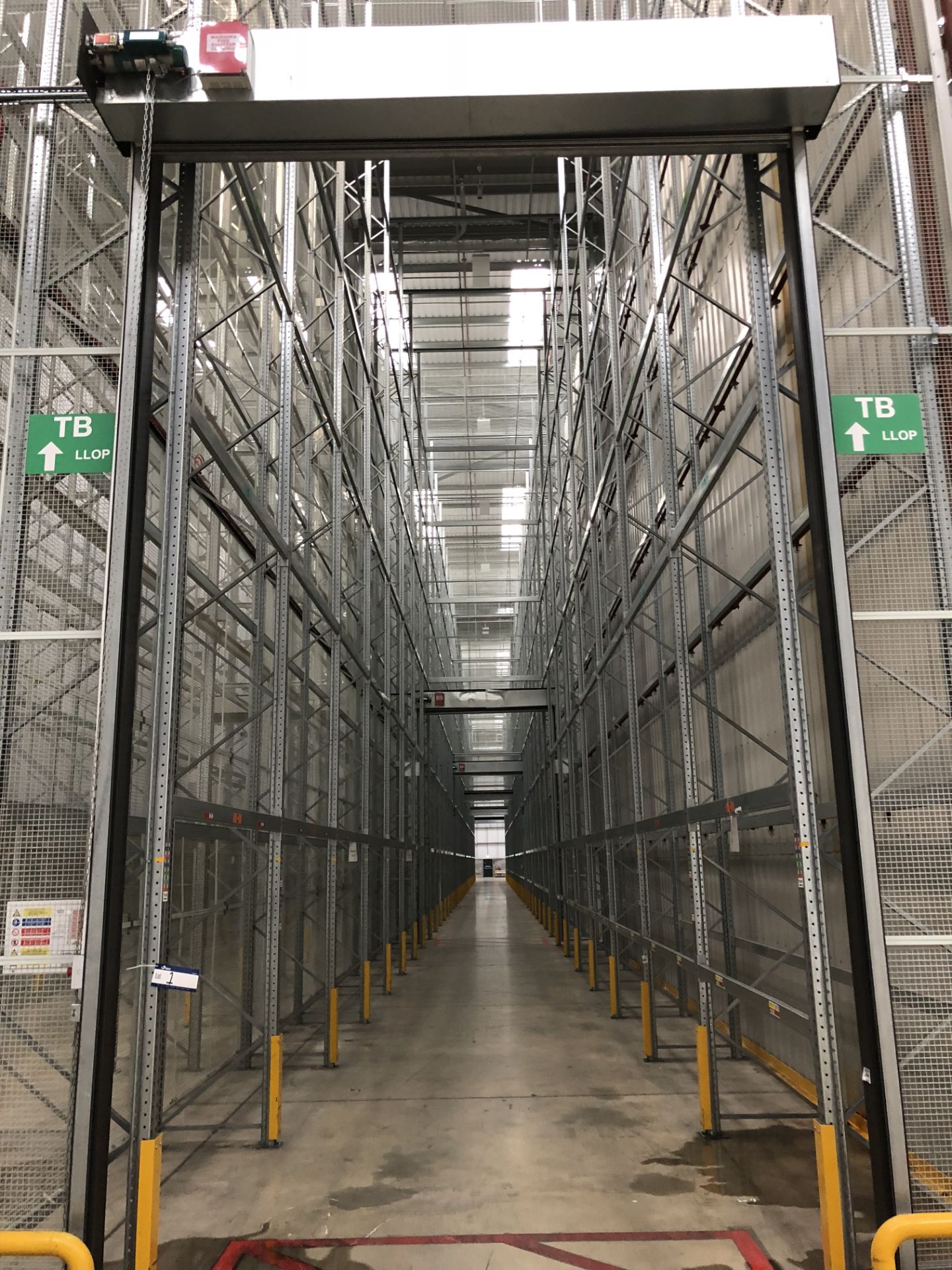 Aerosol Enclosure Including 144 Bays of Dexion 13m 6 & 7 Tier HIGH BAY GALVANISED BOLTLESS STEEL - Image 2 of 8