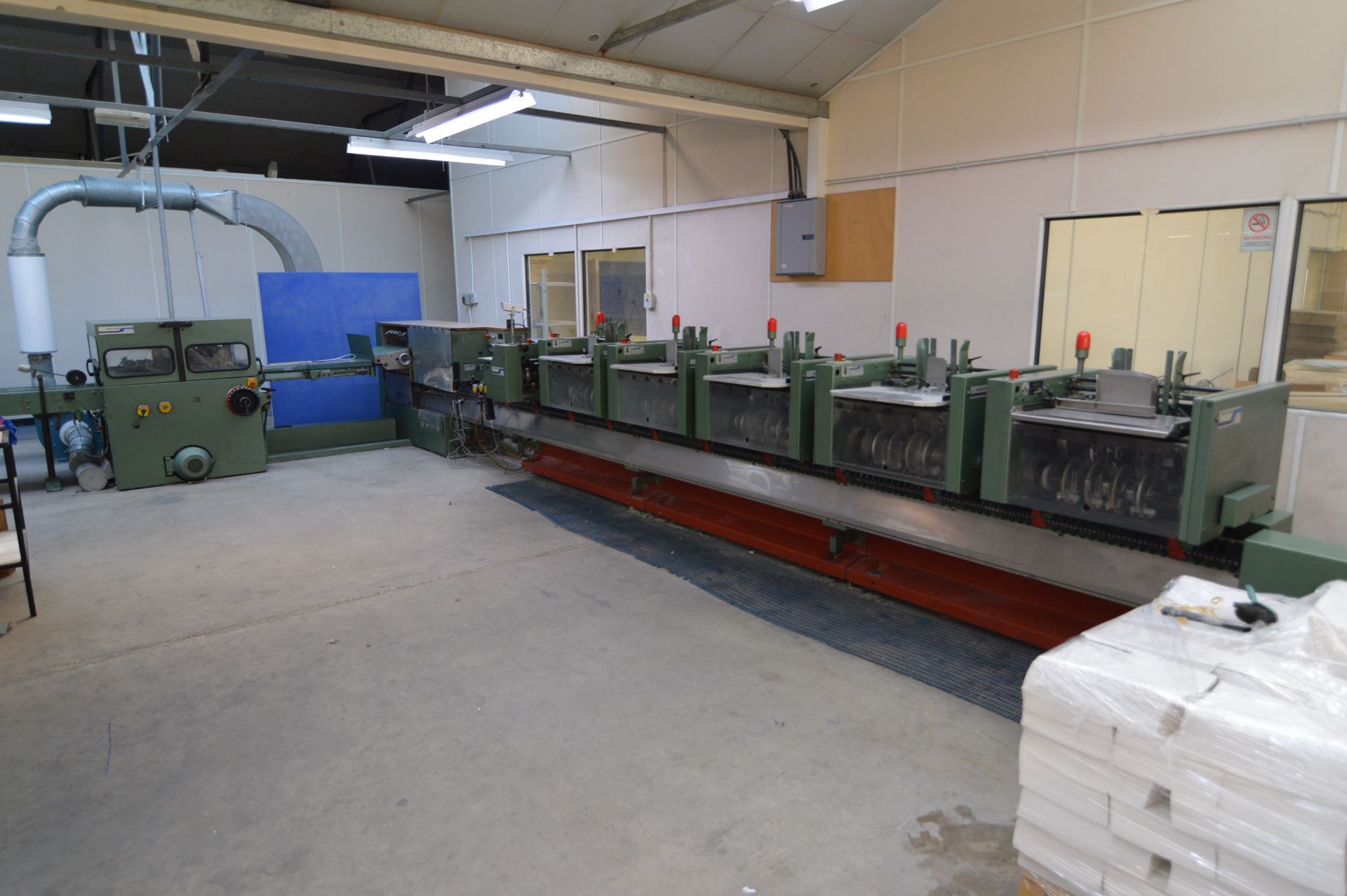 Muller Martini 321 5+1 SADDLE STITCHING LINE, comprising:- five 306 feeders, serial no’s 99.23749