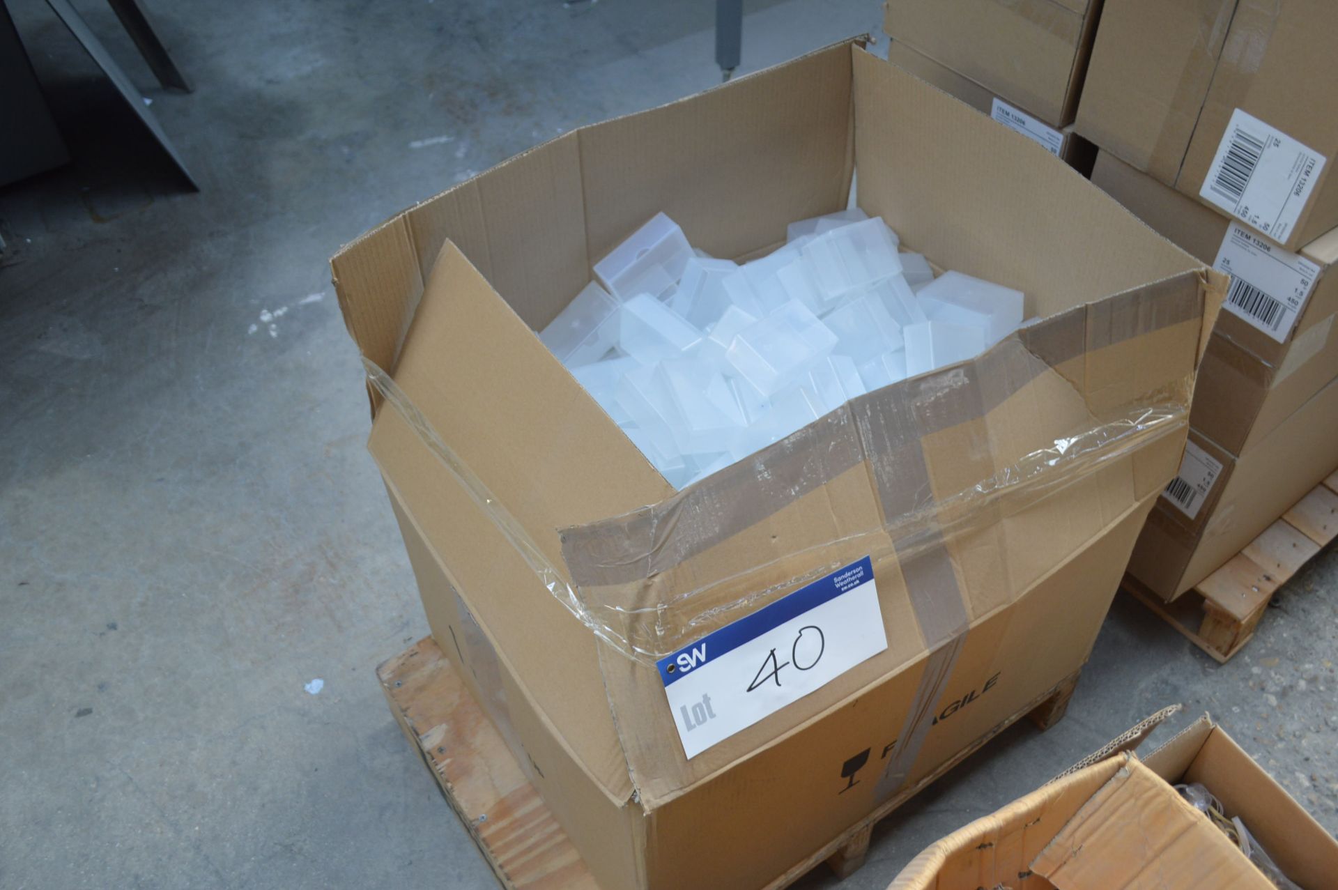 Plastic Business Card Boxes, in cardboard box * PLEASE NOTE THIS LOT MUST BE CLEARED BY 4pm FRIDAY