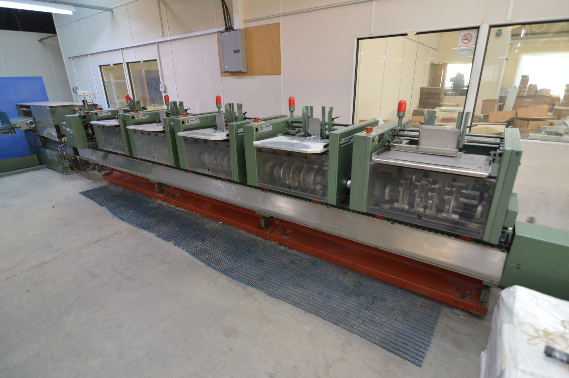 Muller Martini 321 5+1 SADDLE STITCHING LINE, comprising:- five 306 feeders, serial no’s 99.23749 - Image 6 of 11