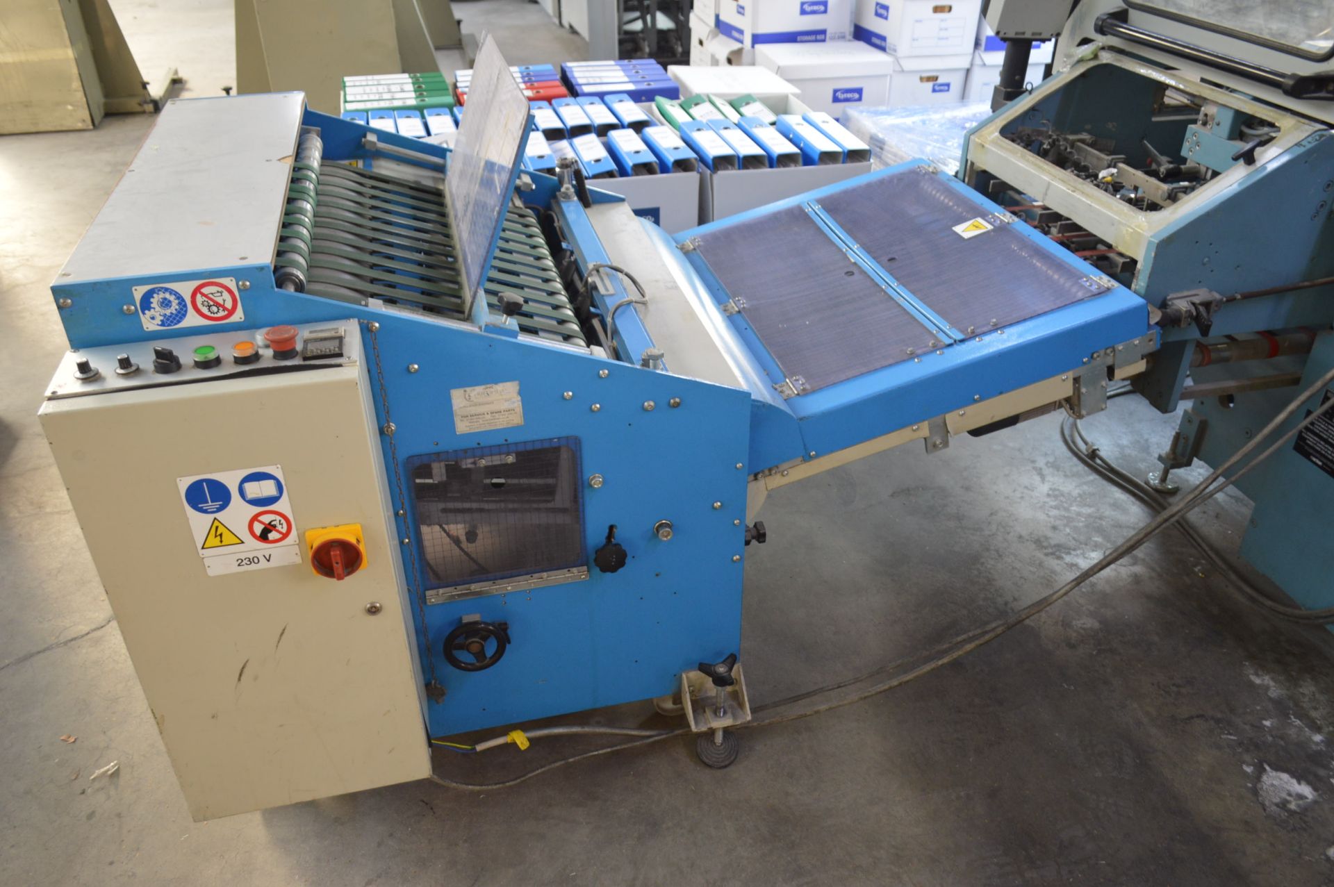 MBO K-76-4.SKTL FOLDER, year of manufacture1993, serial no930414310, With vacubelt round pile R-76 - Image 6 of 10
