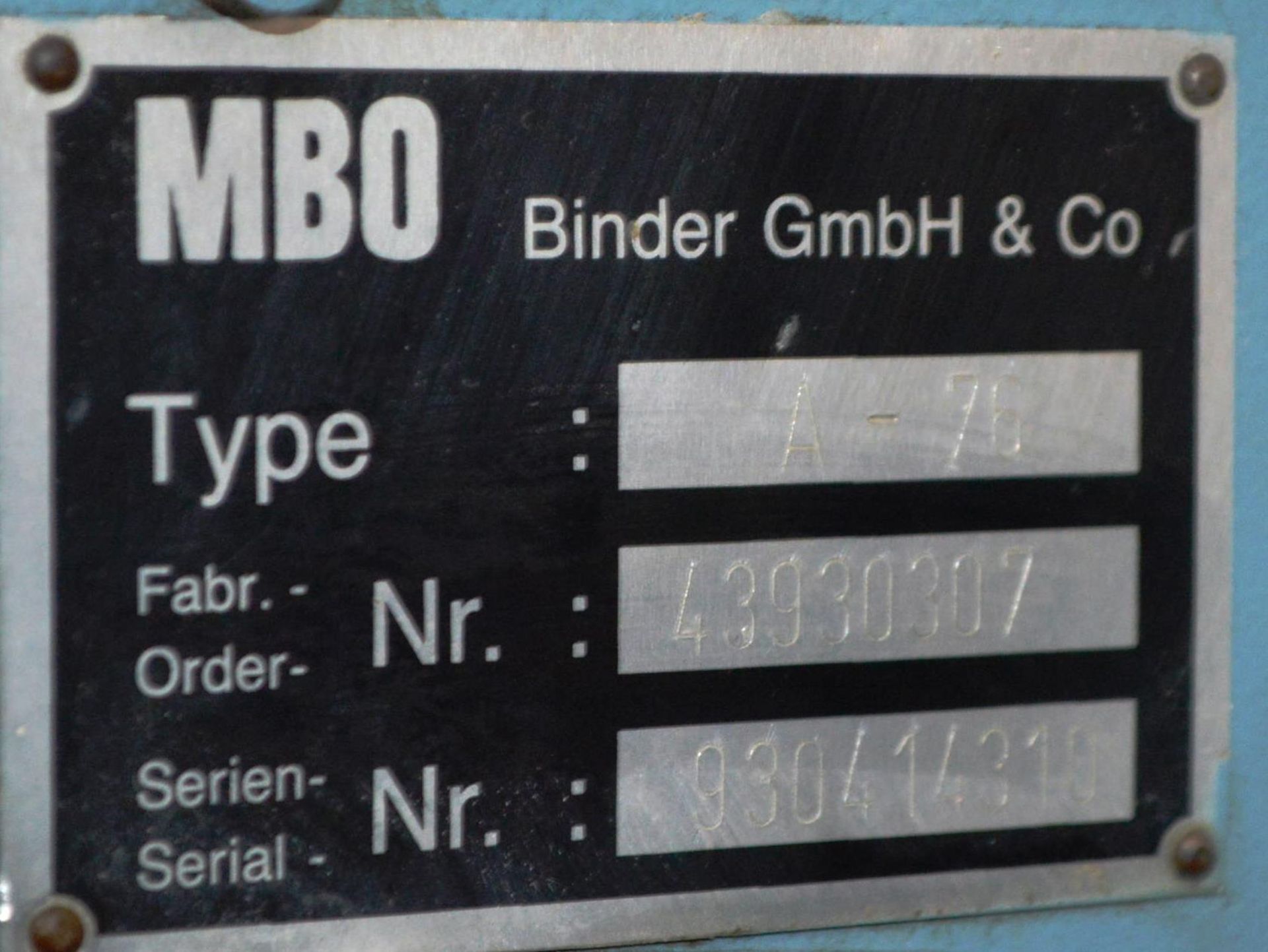 MBO B30-C B1 FOLDER, 16 p.p, serial no. 110/18, with B30-C round pile feeder, B30-1-30/4 1st unit, - Image 9 of 10