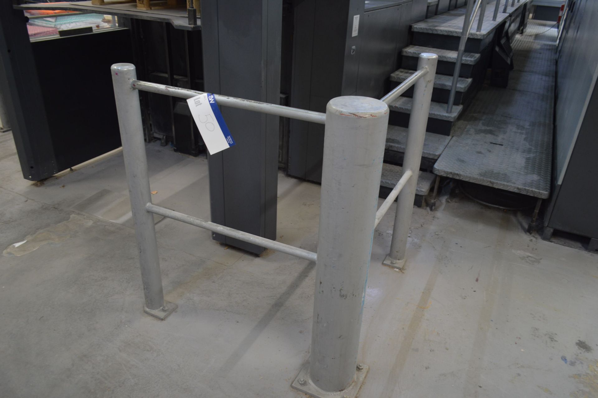 Three Welded Fabricated Steel Floor Mounted Corner Protection Barriers * PLEASE NOTE THIS LOT MUST - Image 3 of 3