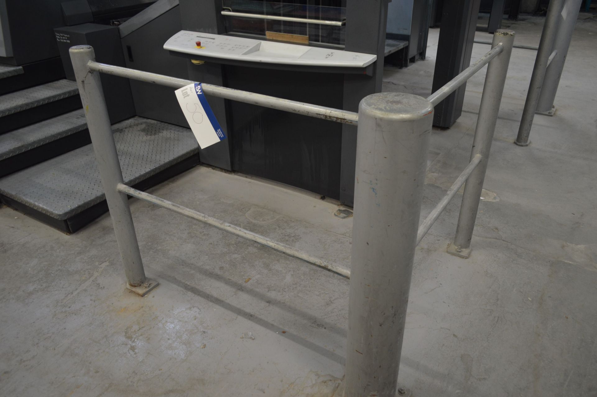 Three Welded Fabricated Steel Floor Mounted Corner Protection Barriers * PLEASE NOTE THIS LOT MUST - Bild 2 aus 3