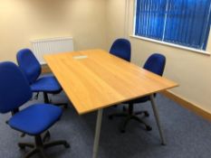 Office Table & Four Chairs