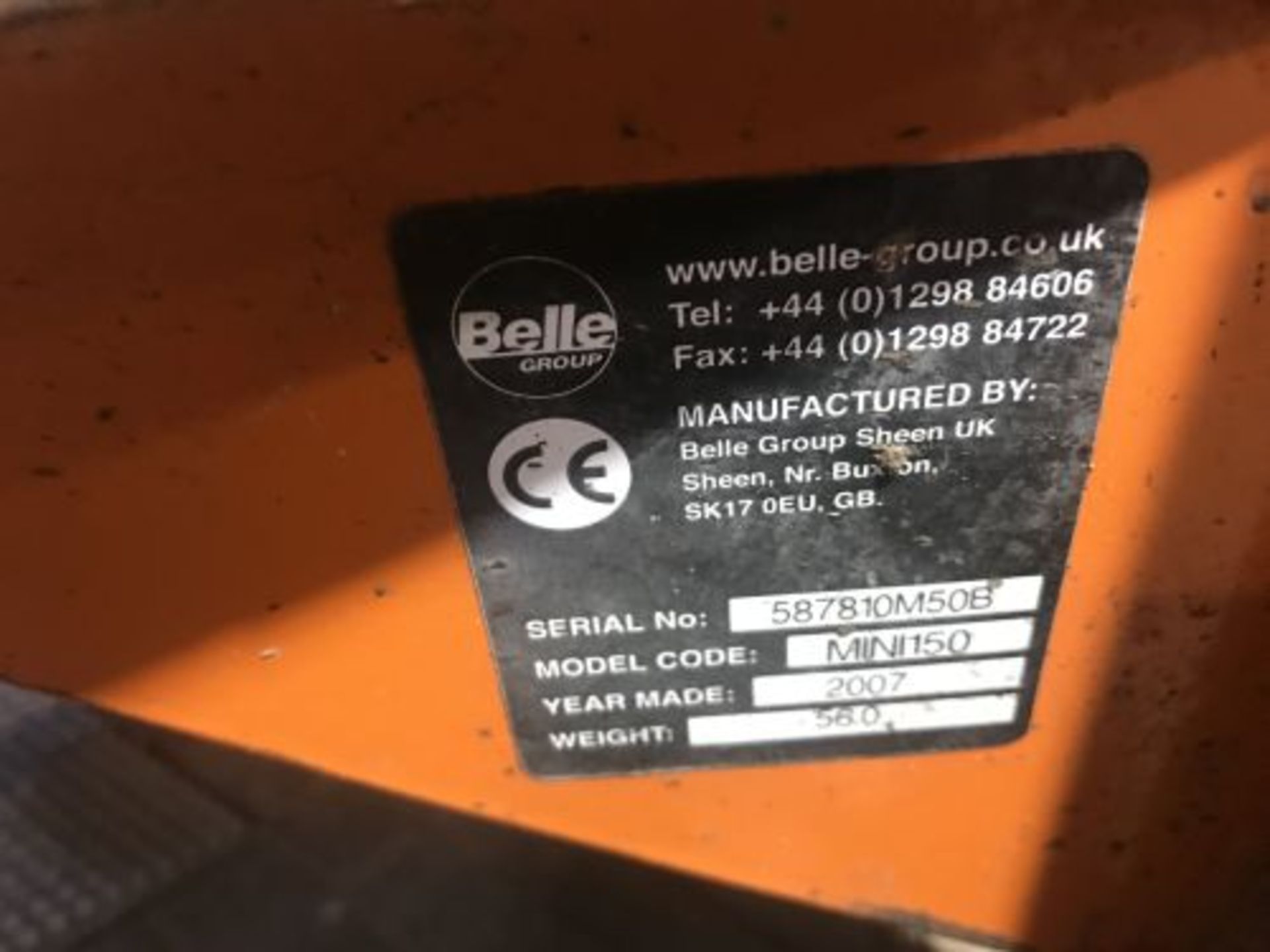 Belle Minimax 150 Cement Mixer, year of manufactur - Bild 3 aus 5