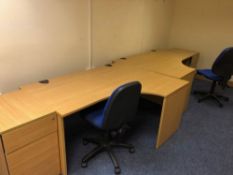 Office Desk & Small Cupboard