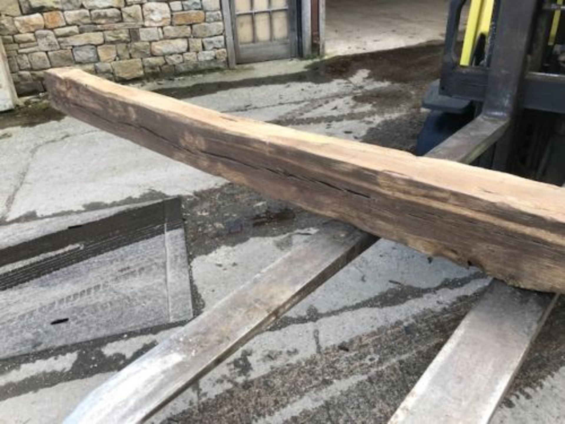 Old Oak Beam, 10ft long 6 x 6 square and cleaned - Image 2 of 4