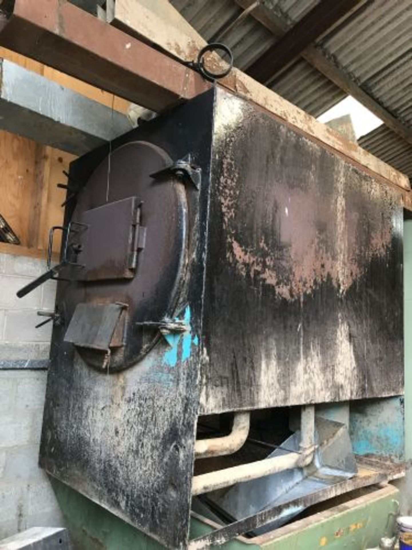 Wood Fired Heater, with large door and ducting