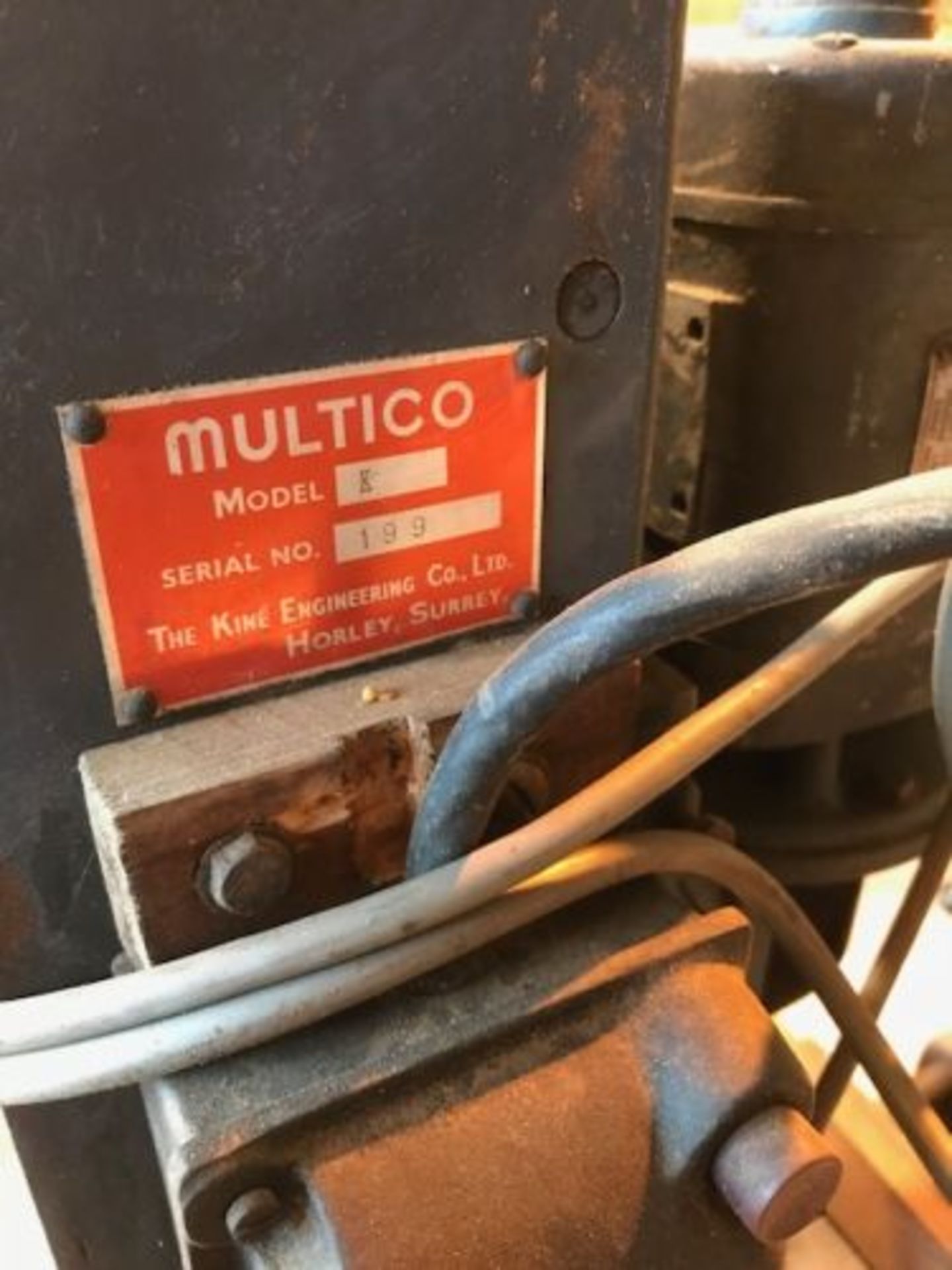 Multico K Morticer, serial no. 199, 240V - Bild 6 aus 6